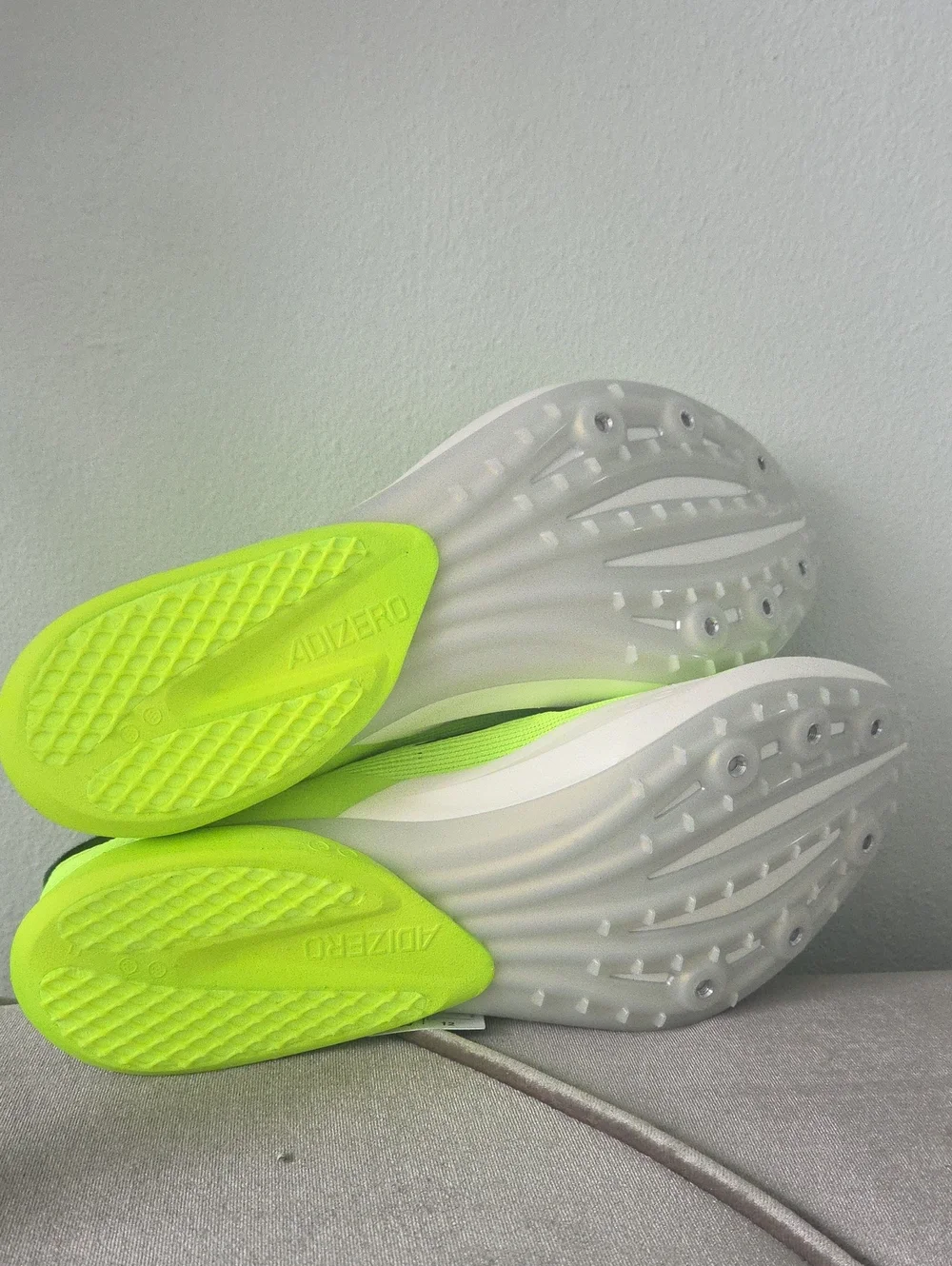 Adizero Avanti Running High-Performance Men's Track Spikes Solar Yellow US 12.5